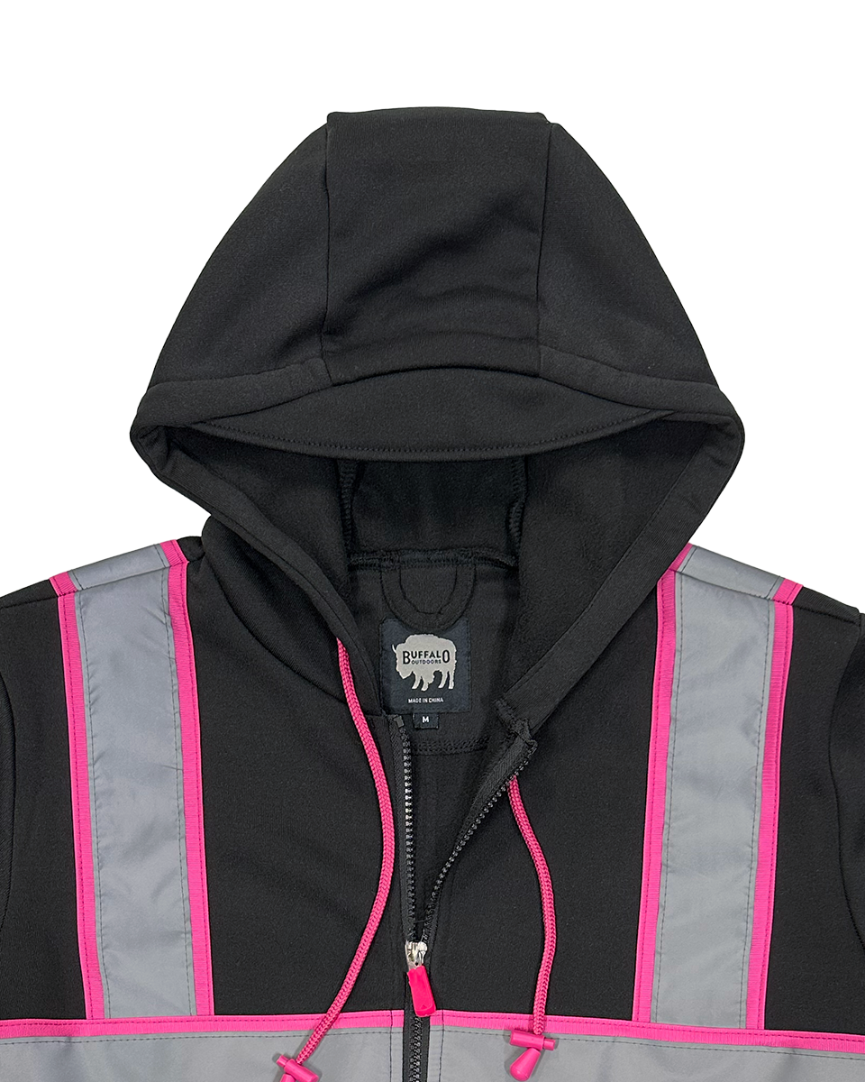 Women's Reflective Safety Hooded Sweatshirt