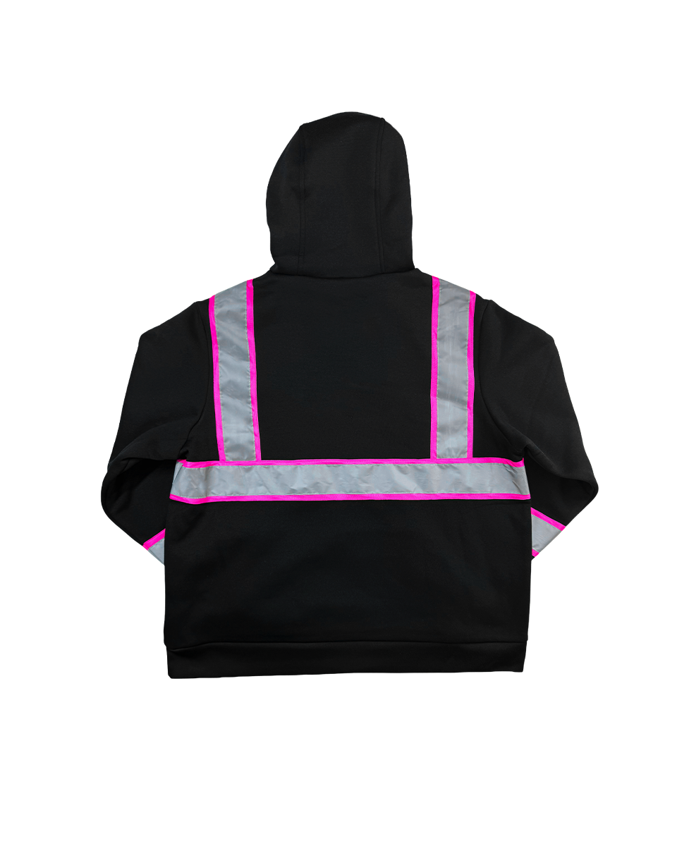 Women's Hi-Vis Safety Hooded Pullover Sweatshirt