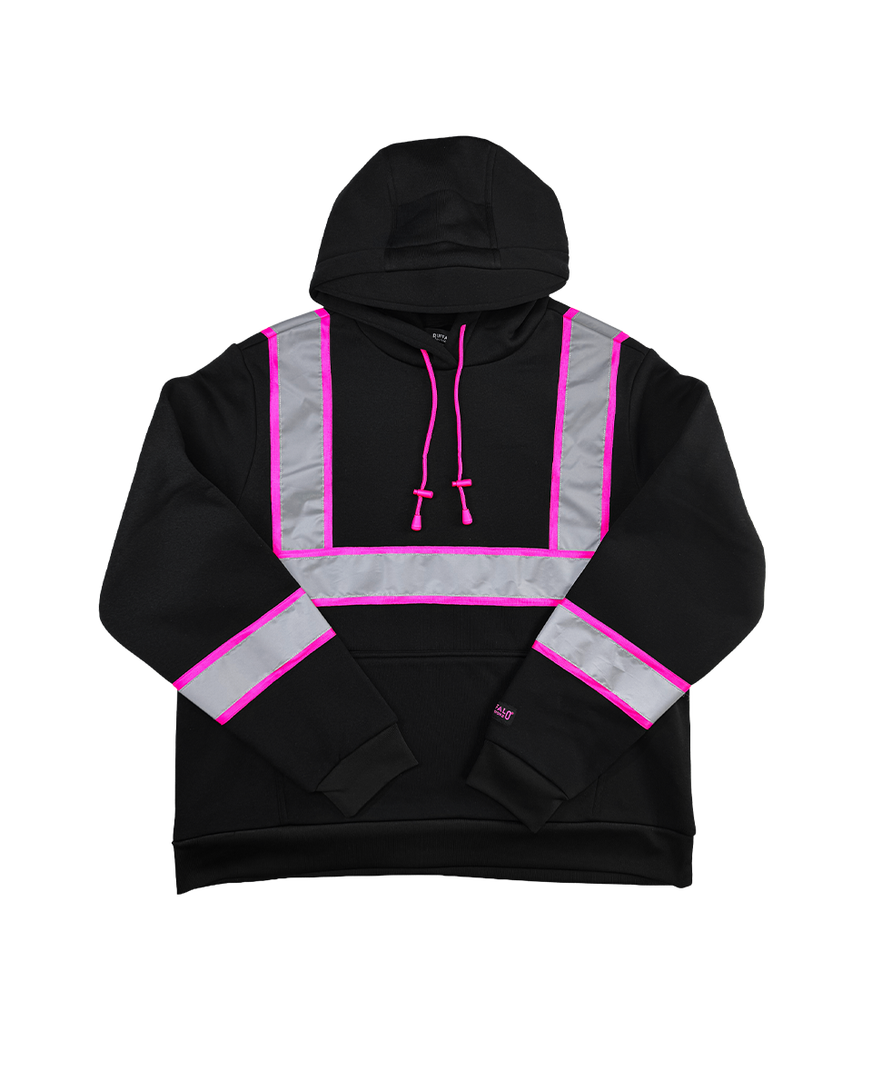 Women's Hi-Vis Safety Hooded Pullover Sweatshirt