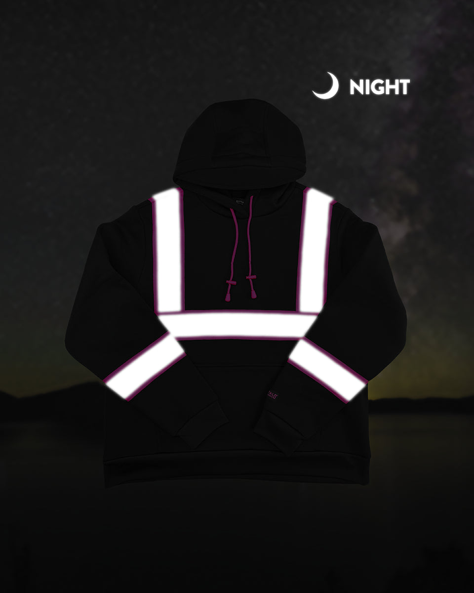 Women's Hi-Vis Safety Hooded Pullover Sweatshirt