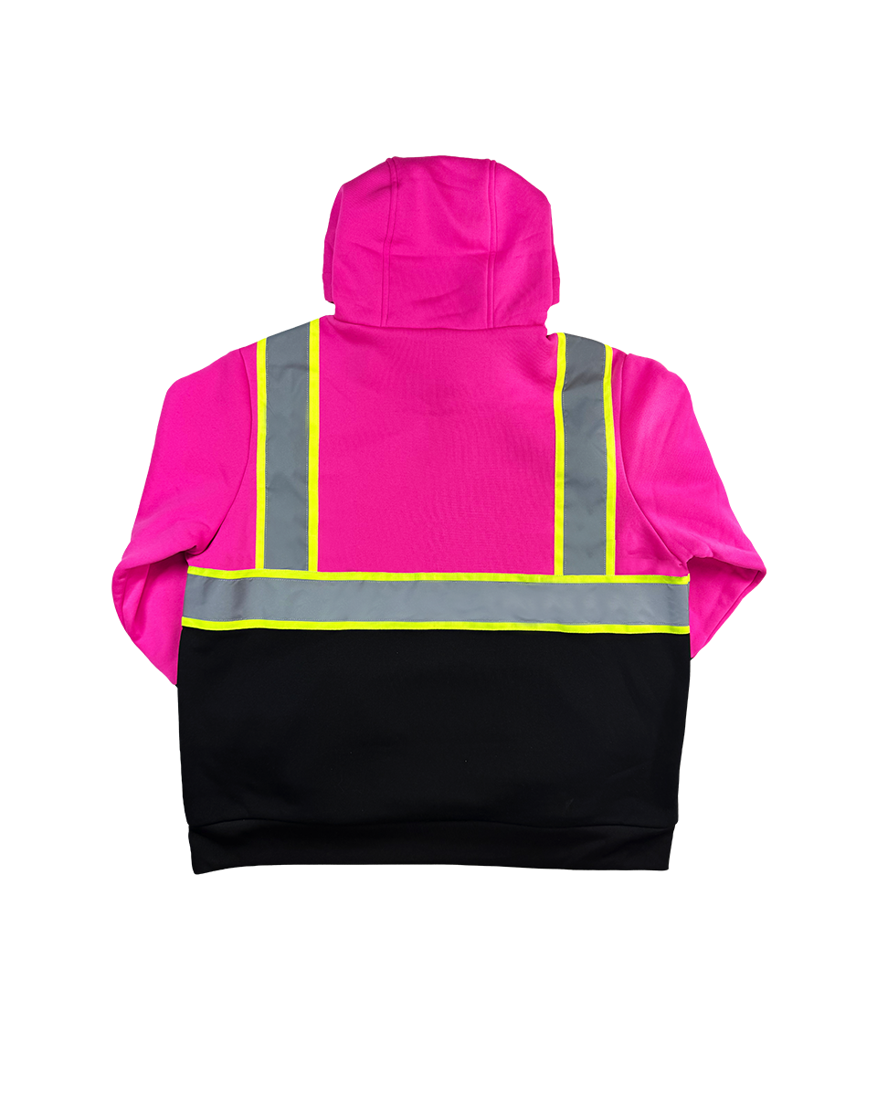 Women's Hi-Vis Safety Hooded Pullover Sweatshirt
