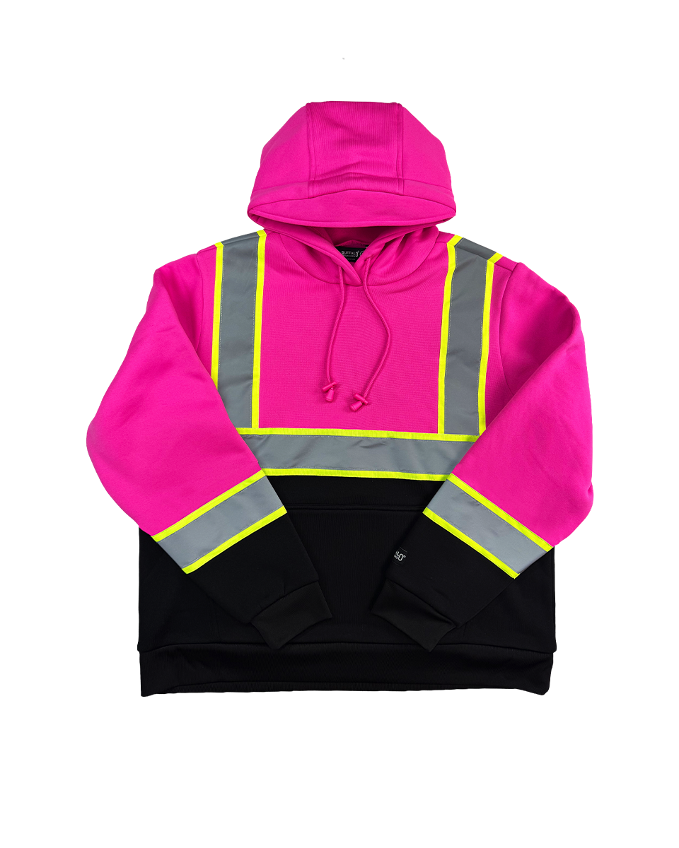 Women's Hi-Vis Safety Hooded Pullover Sweatshirt