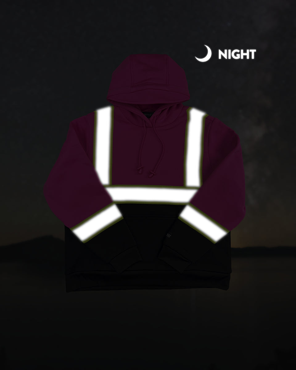 Women's Hi-Vis Safety Hooded Pullover Sweatshirt