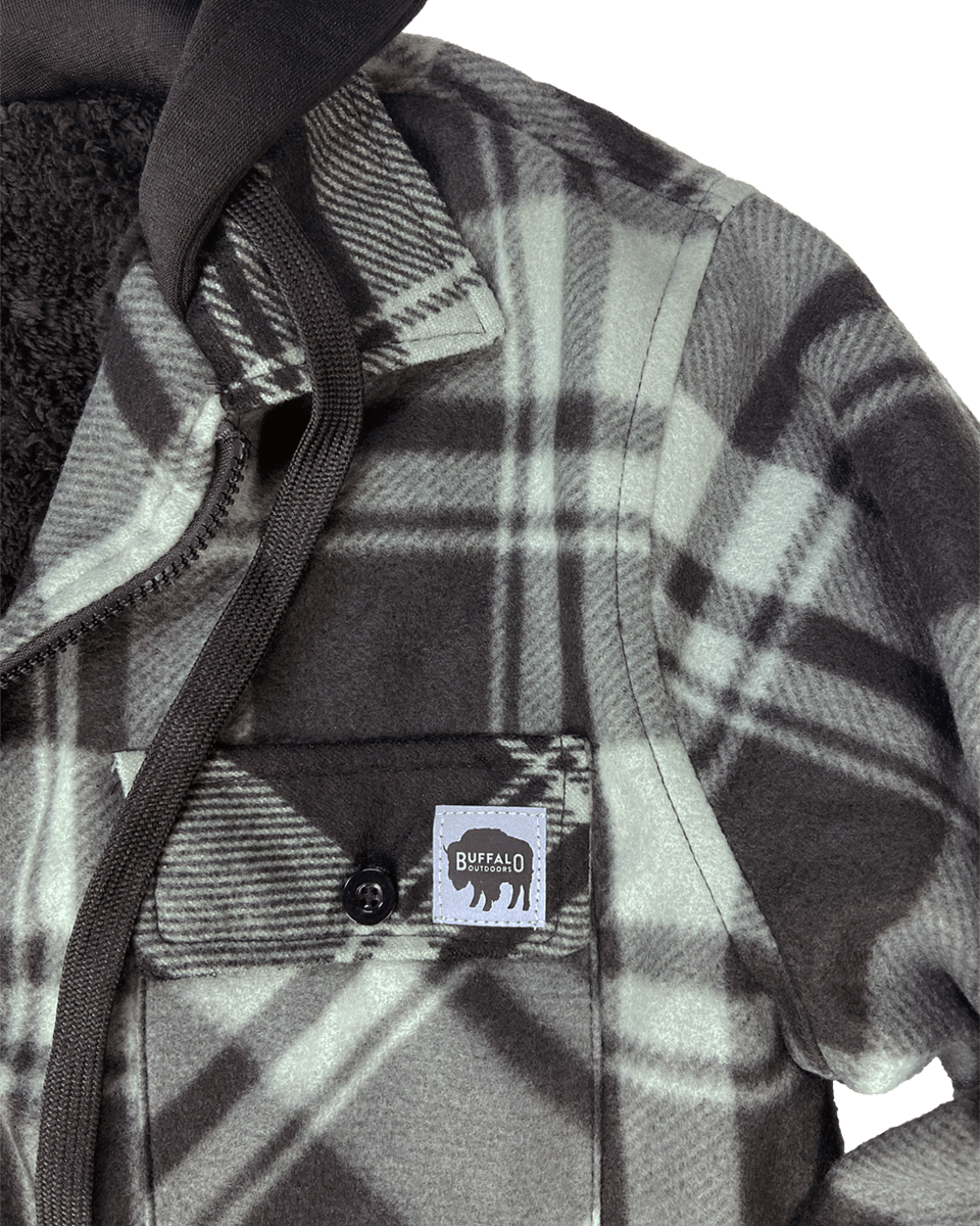 Sherpa Lined Hooded Fleece