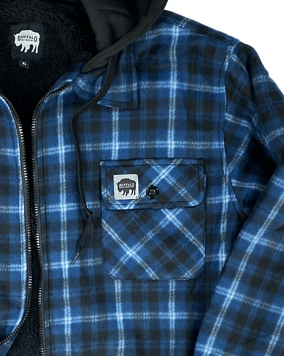 Sherpa Lined Hooded Fleece