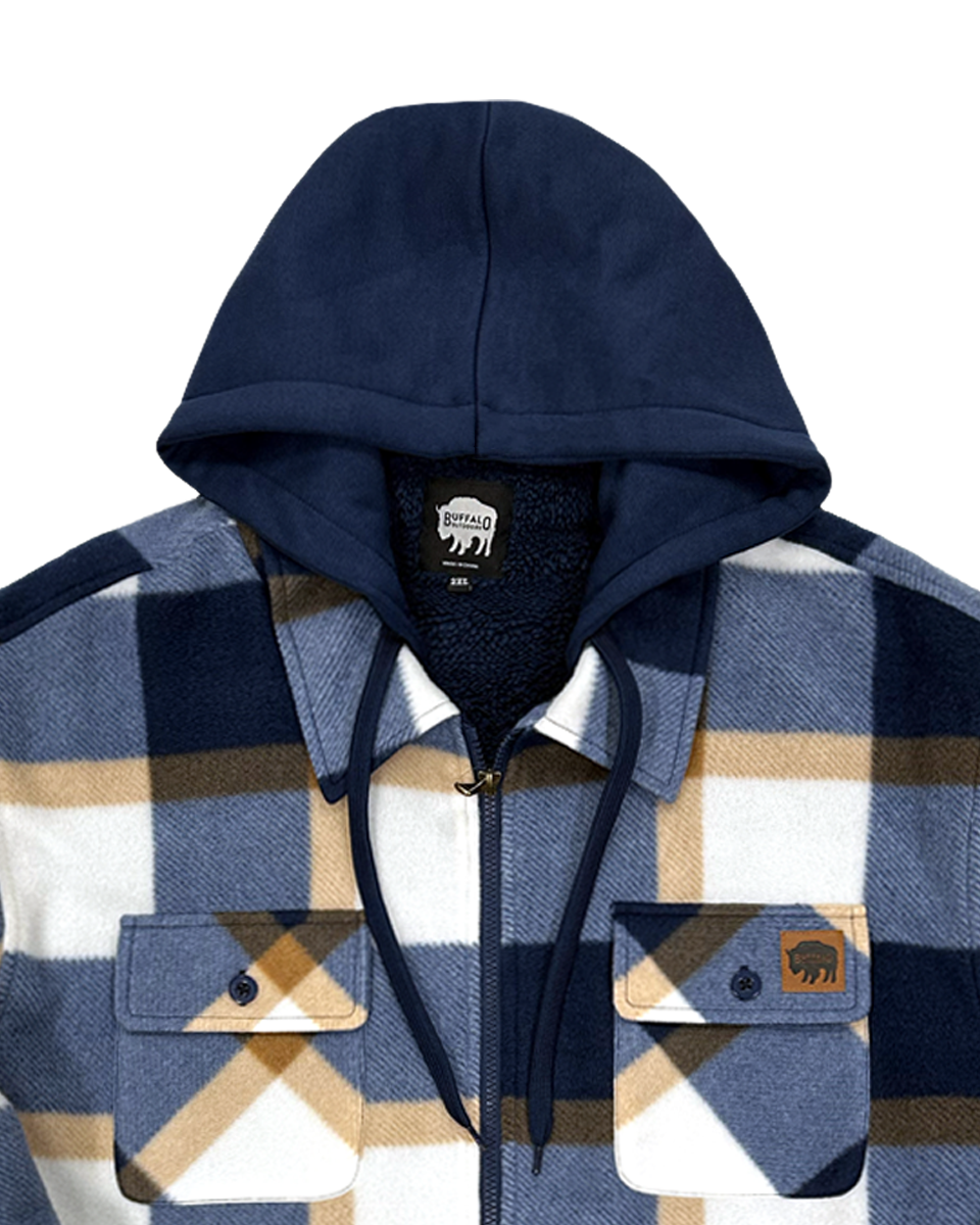Sherpa Lined Hooded Fleece
