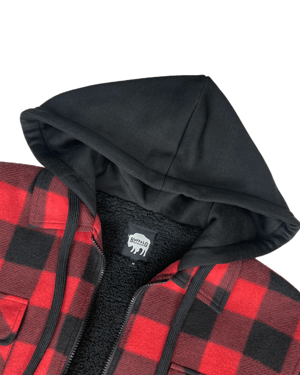 Sherpa Lined Hooded Fleece