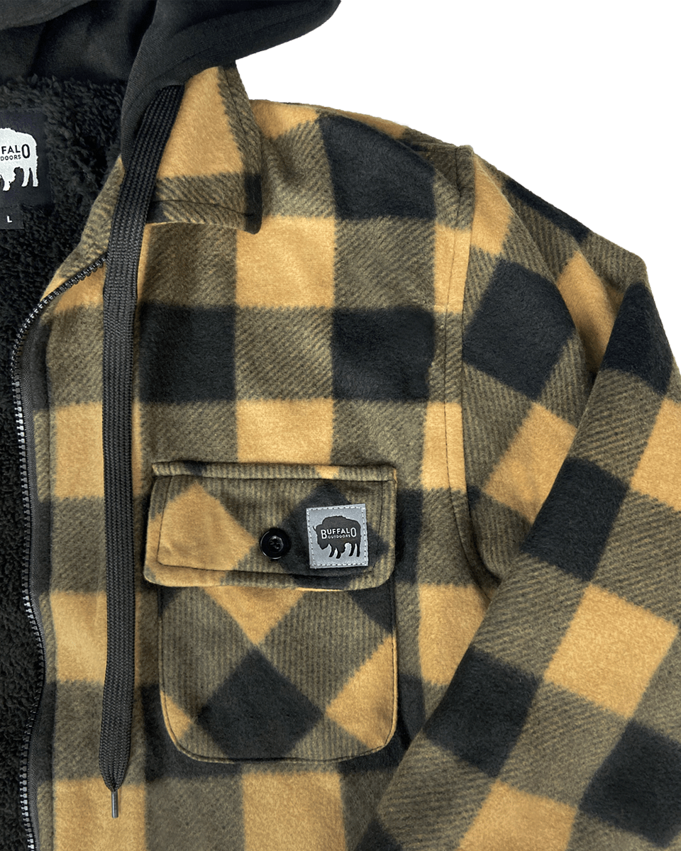 Sherpa Lined Hooded Fleece