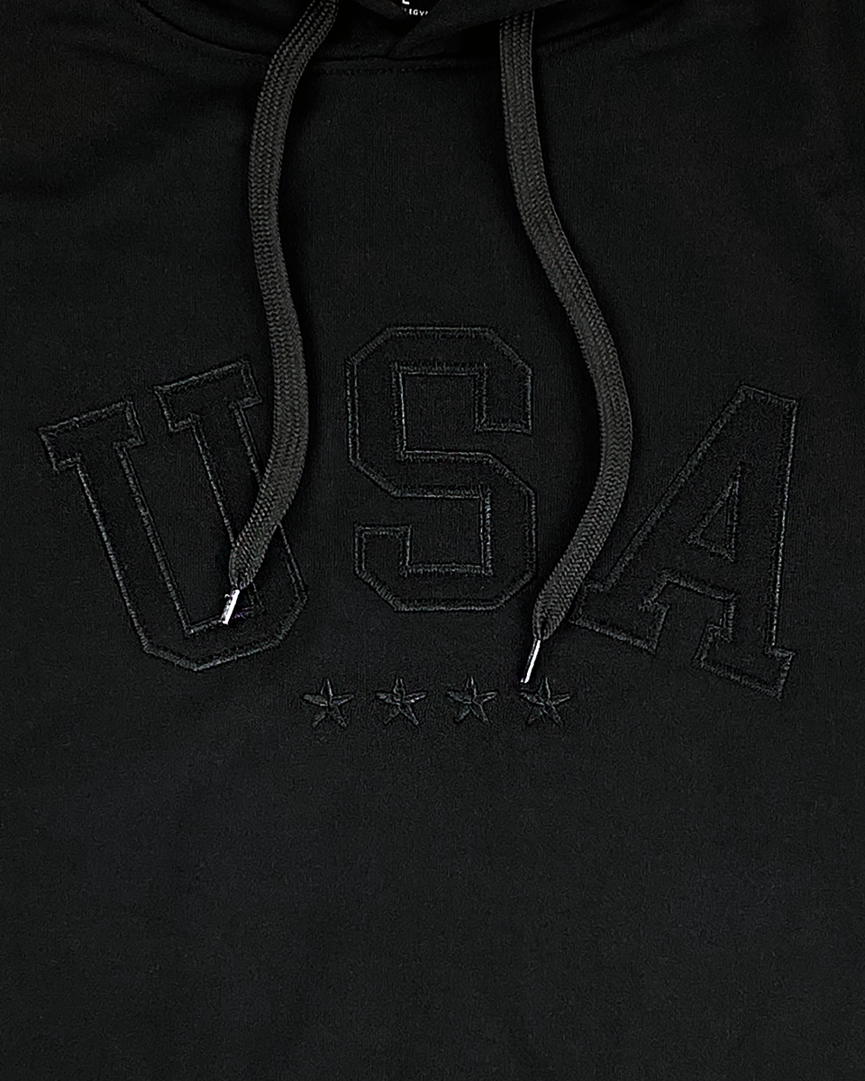 Men's USA Patch Hooded Sweatshirt