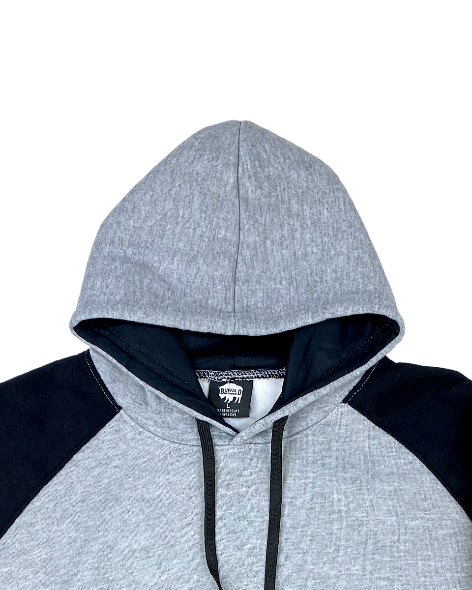 Raglan Hooded Sweatshirt with Sleeve Logo