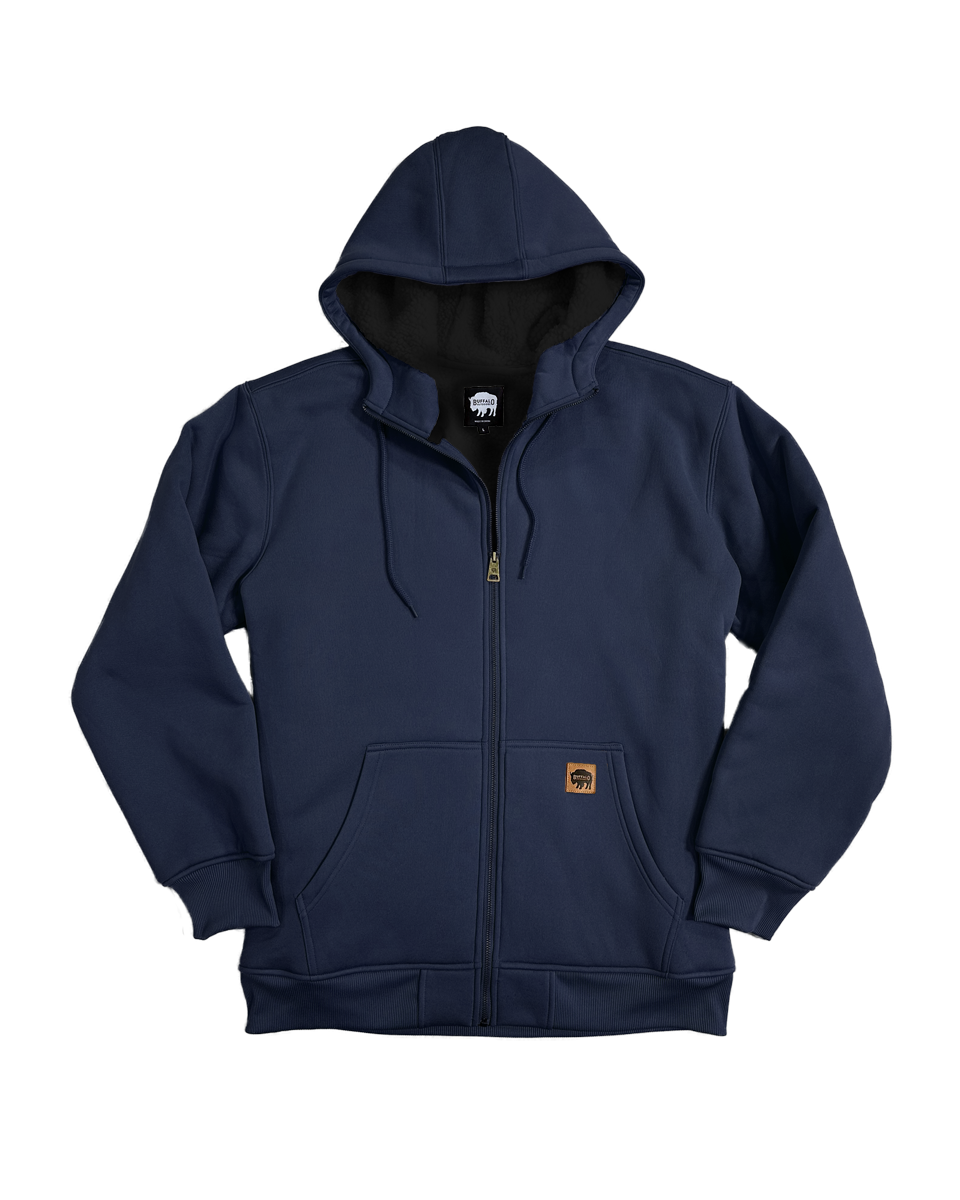 Men's Sherpa Lined Hooded Sweatshirt