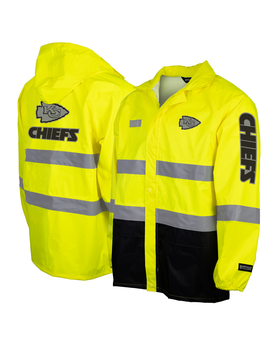 NFL Hi-Vis Safety Reflective Hooded Rainshell