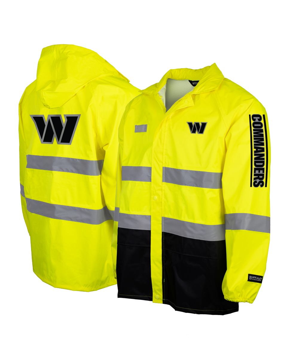 NFL Hi-Vis Safety Reflective Hooded Rainshell