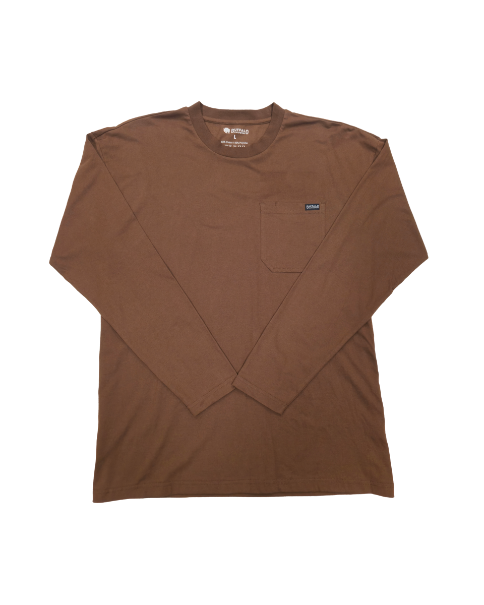 Men's Heavyweight Long Sleeve Pocket T-Shirt
