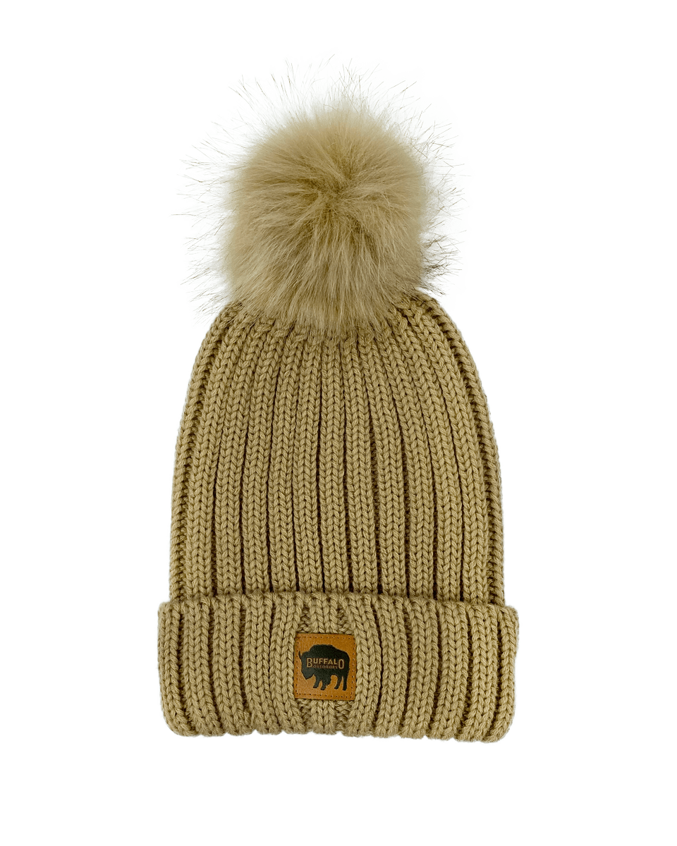 Women's Chunky Knit Pom Hat