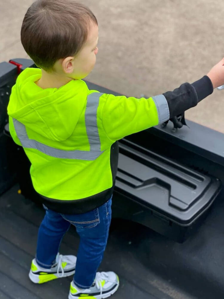 Kids Reflective Safety Sweatshirt