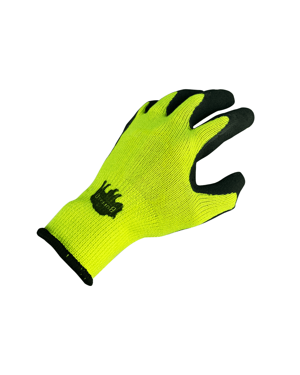 Hi-Vis Latex Coated Knit Gloves