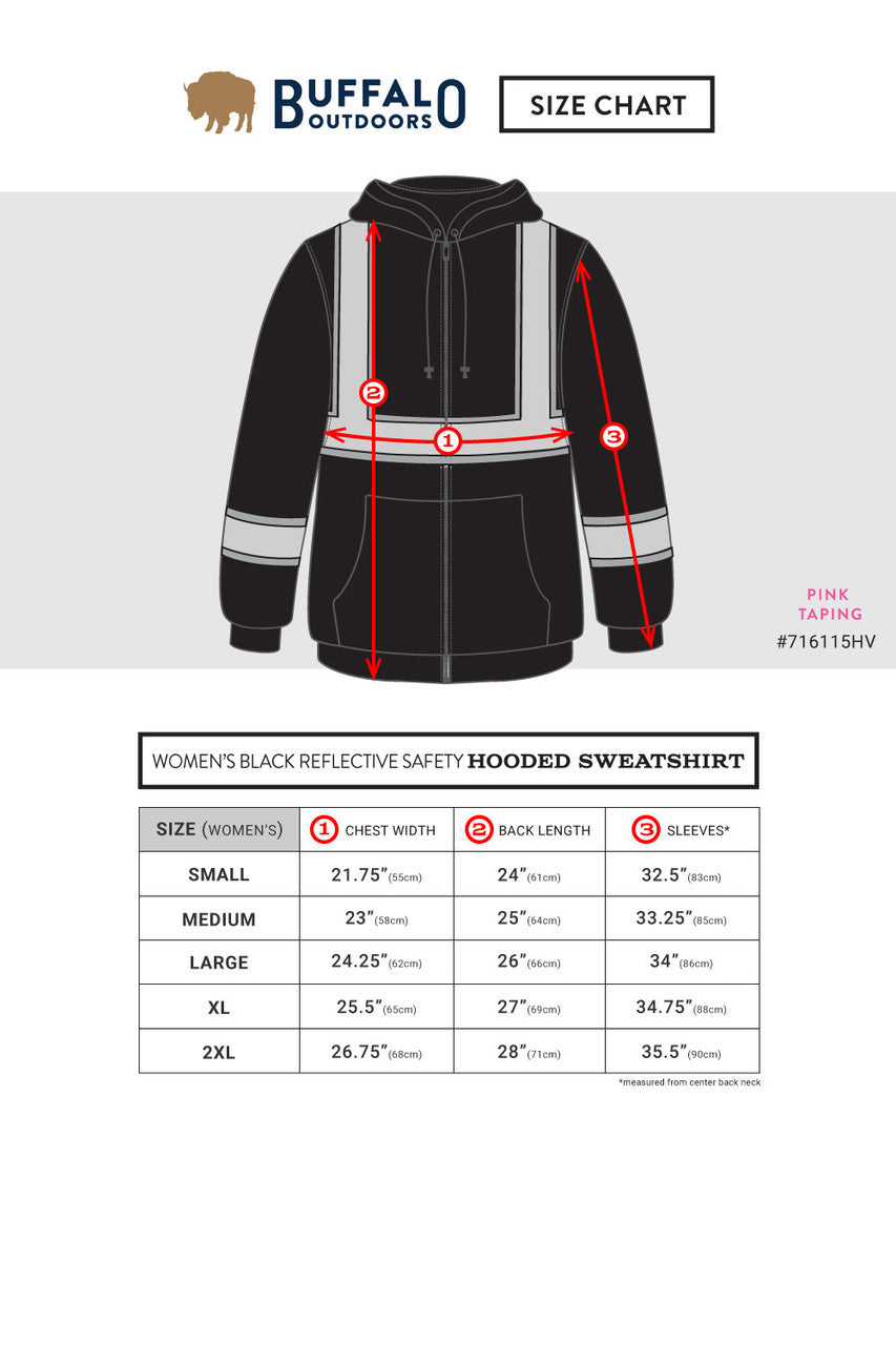 Women's Reflective Safety Hooded Sweatshirt