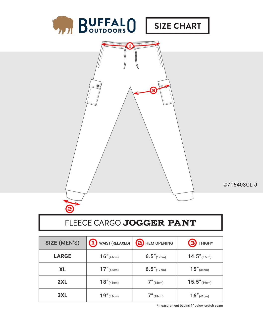 Men's Fleece Cargo Joggers