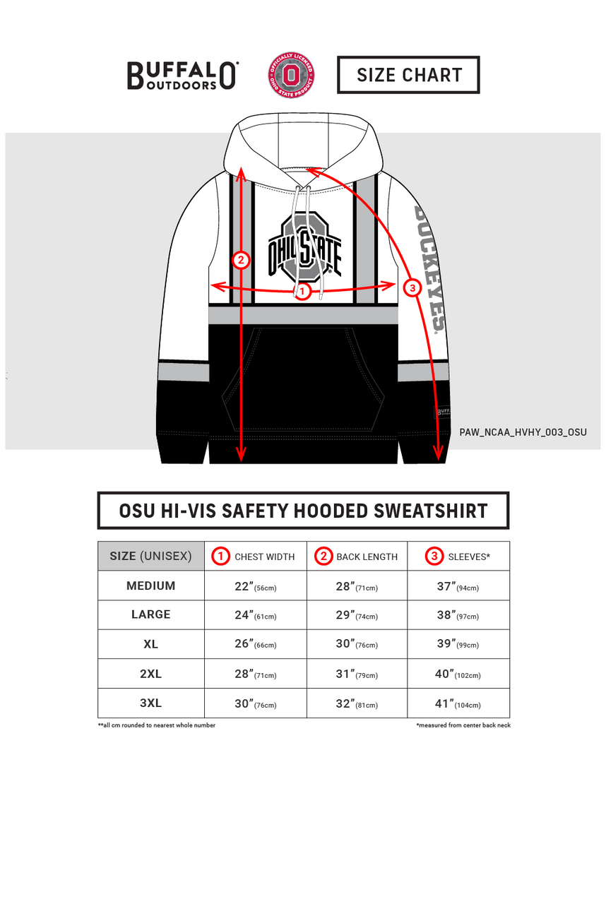 OSU Hi-Vis Safety Hooded Sweatshirt