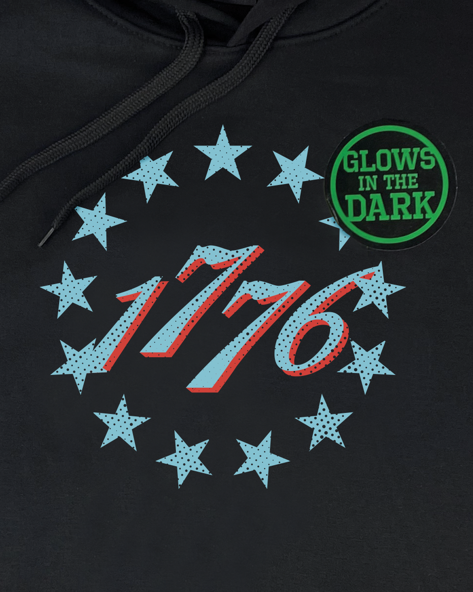 Glow in the Dark Graphic Hooded Sweatshirt