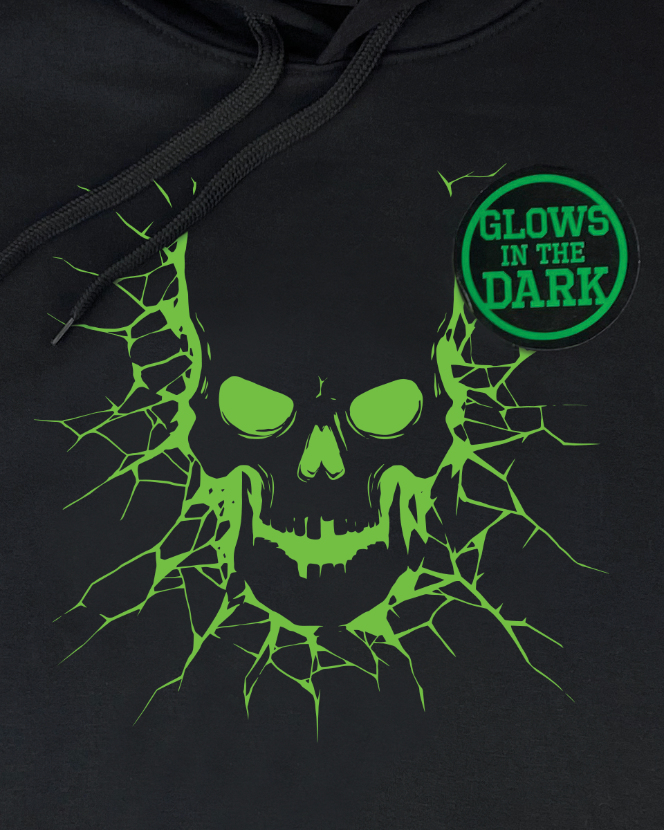 Glow in the Dark Graphic Hooded Sweatshirt