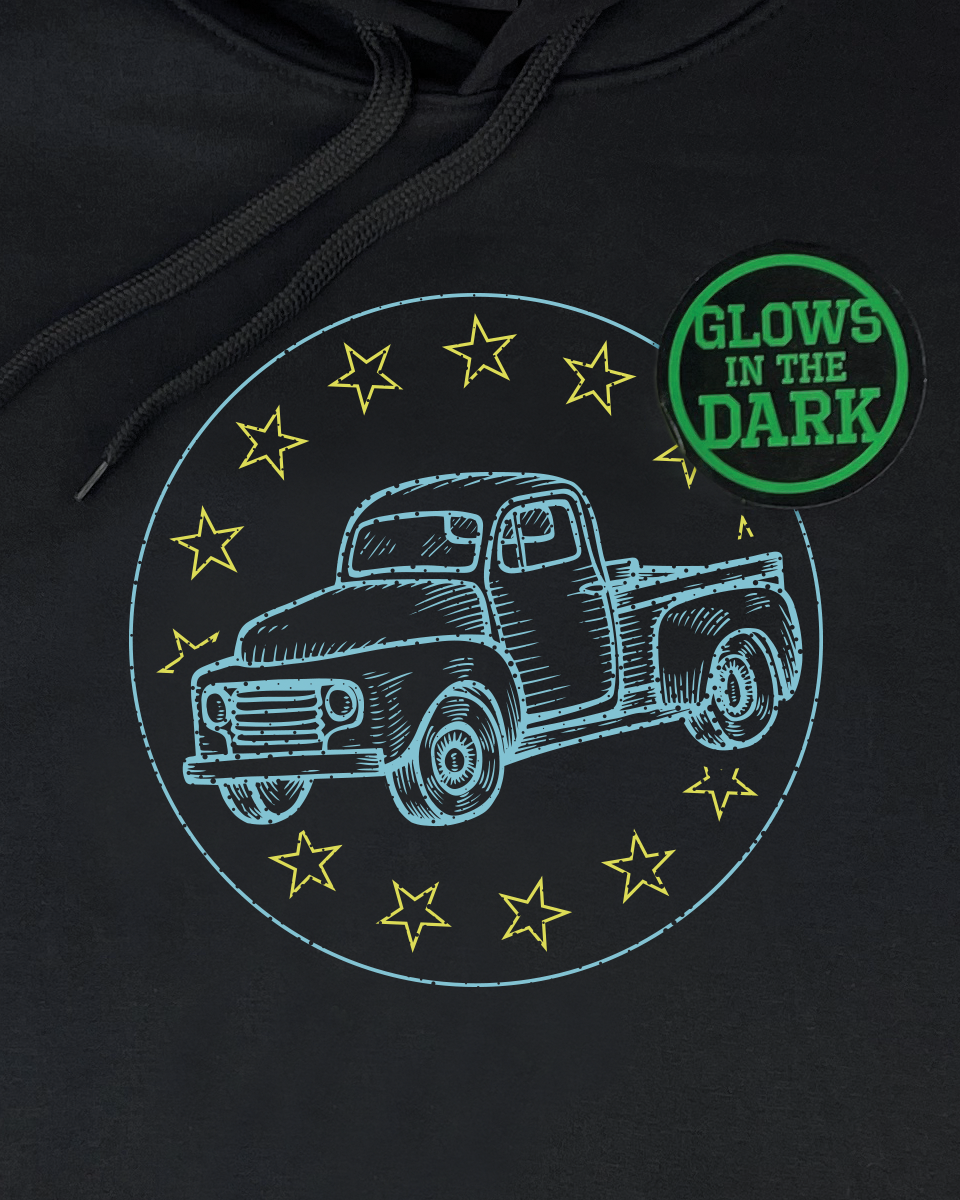 Glow in the Dark Graphic Hooded Sweatshirt