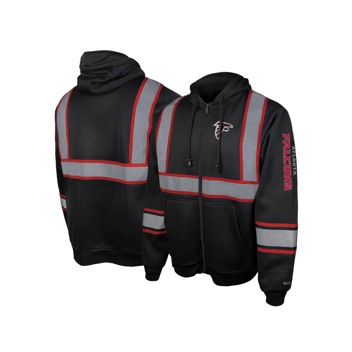NFL Safety Black Zip-Up Hooded Sweatshirt
