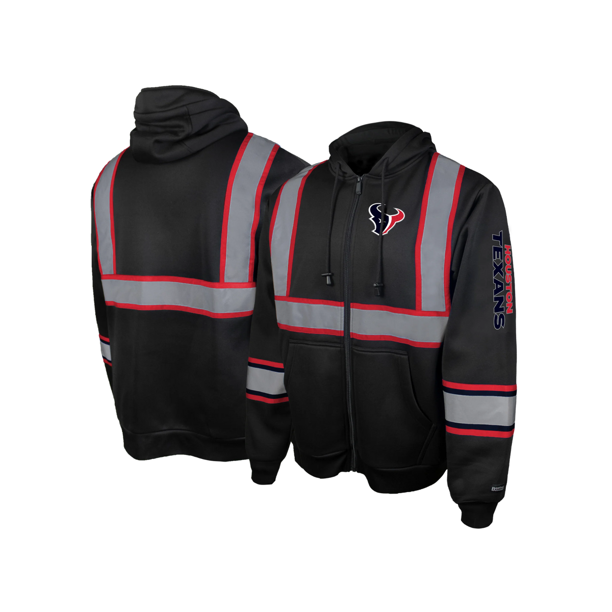 NFL Safety Black Zip-Up Hooded Sweatshirt