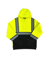 Men's Hi-Vis Safety Hooded Pullover Sweatshirt
