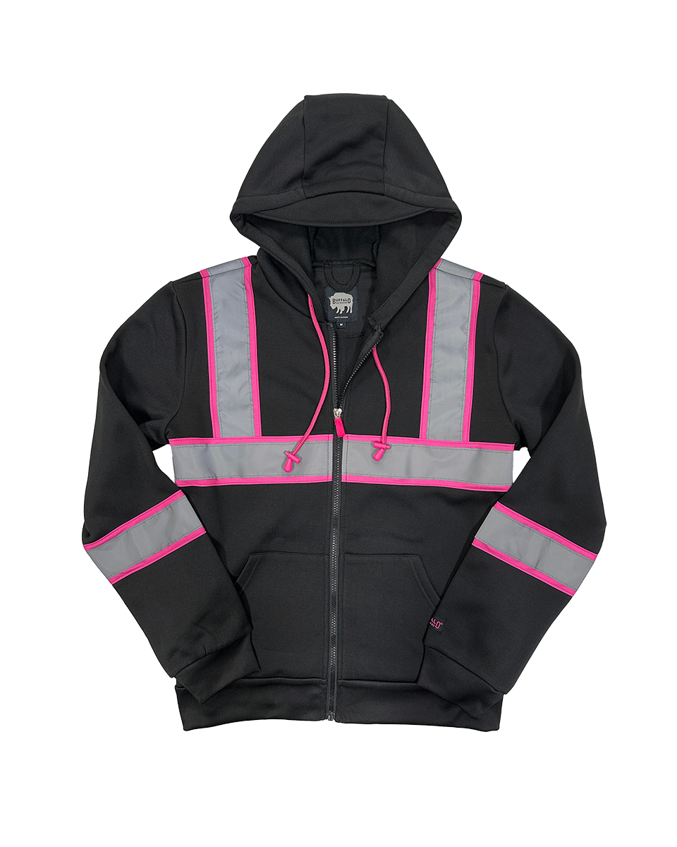 Women's Reflective Safety Hooded Sweatshirt