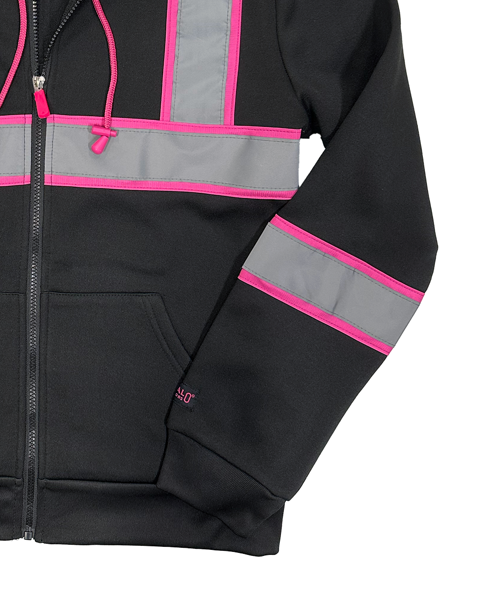 Women's Reflective Safety Hooded Sweatshirt