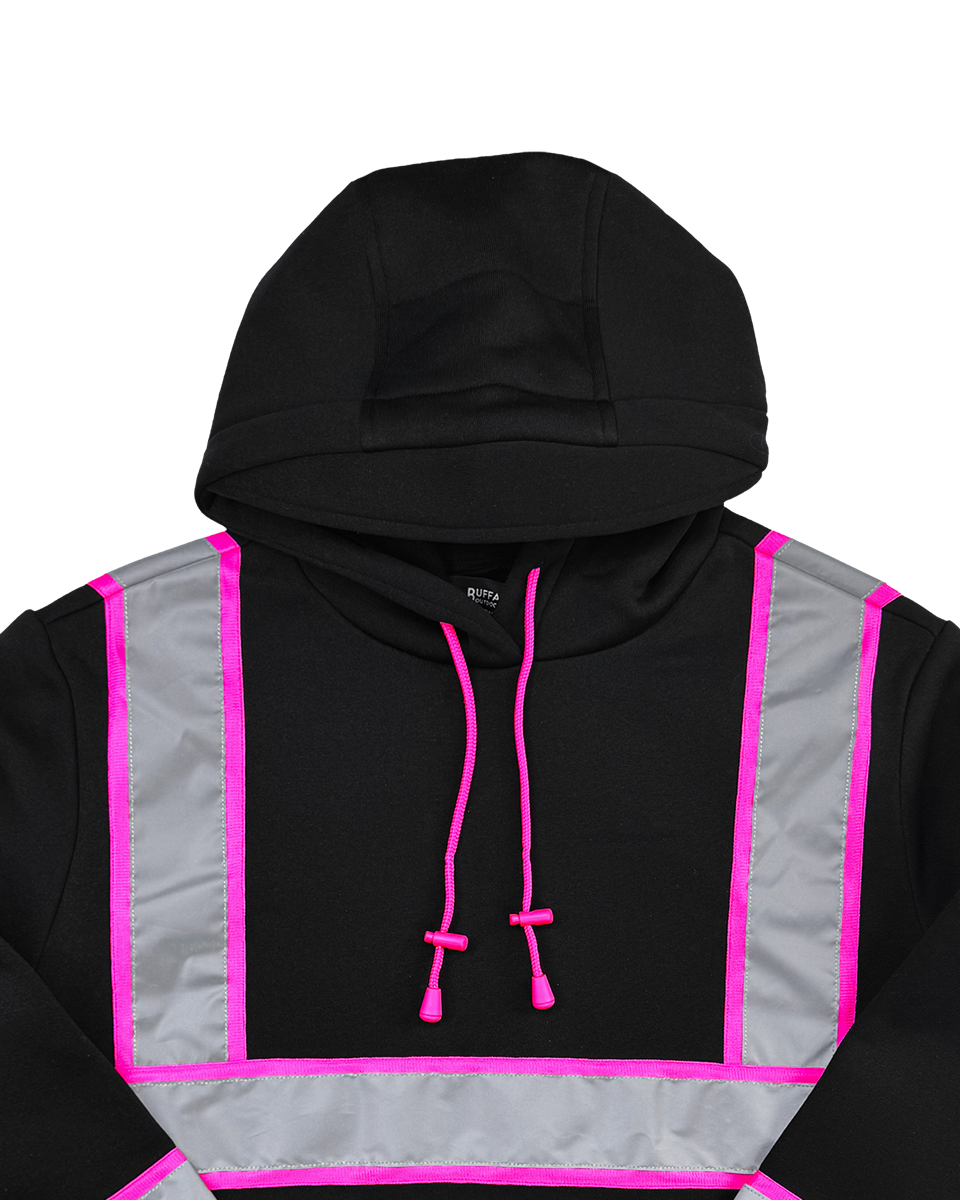 Women's Hi-Vis Safety Hooded Pullover Sweatshirt