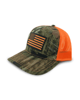 Hi-Vis Flag Patch Premium Camo Trucker Hat
