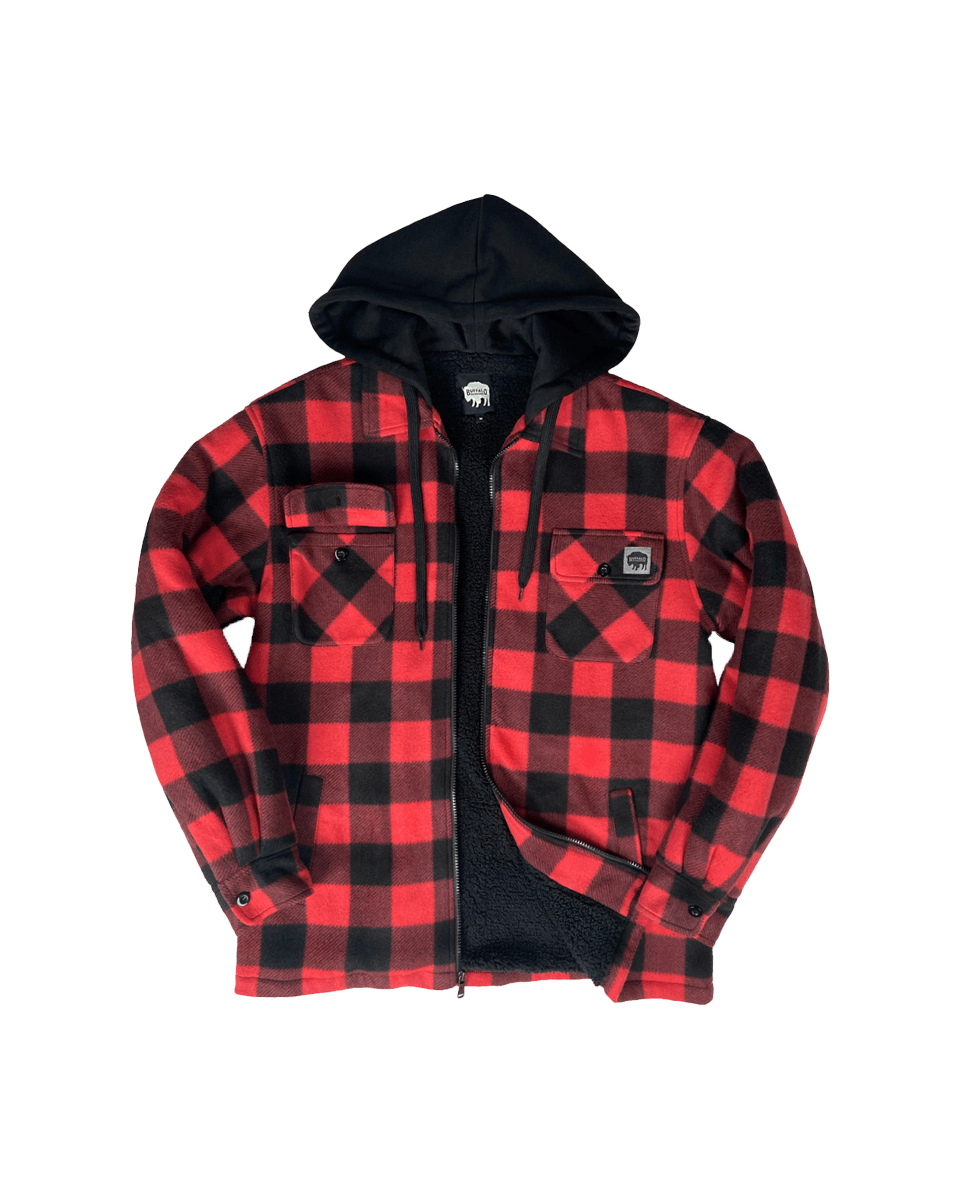 Sherpa Lined Hooded Fleece