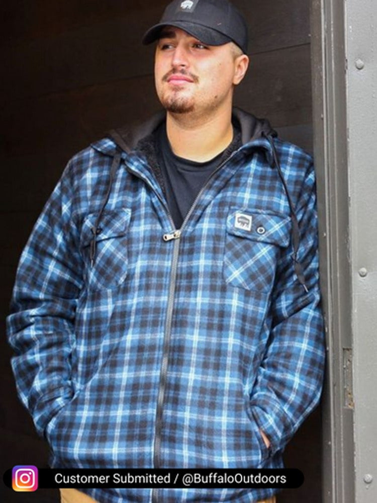 Sherpa Lined Hooded Fleece