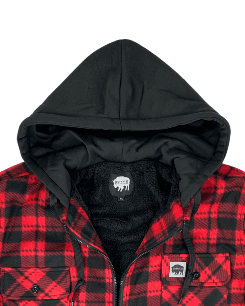 Sherpa Lined Hooded Fleece