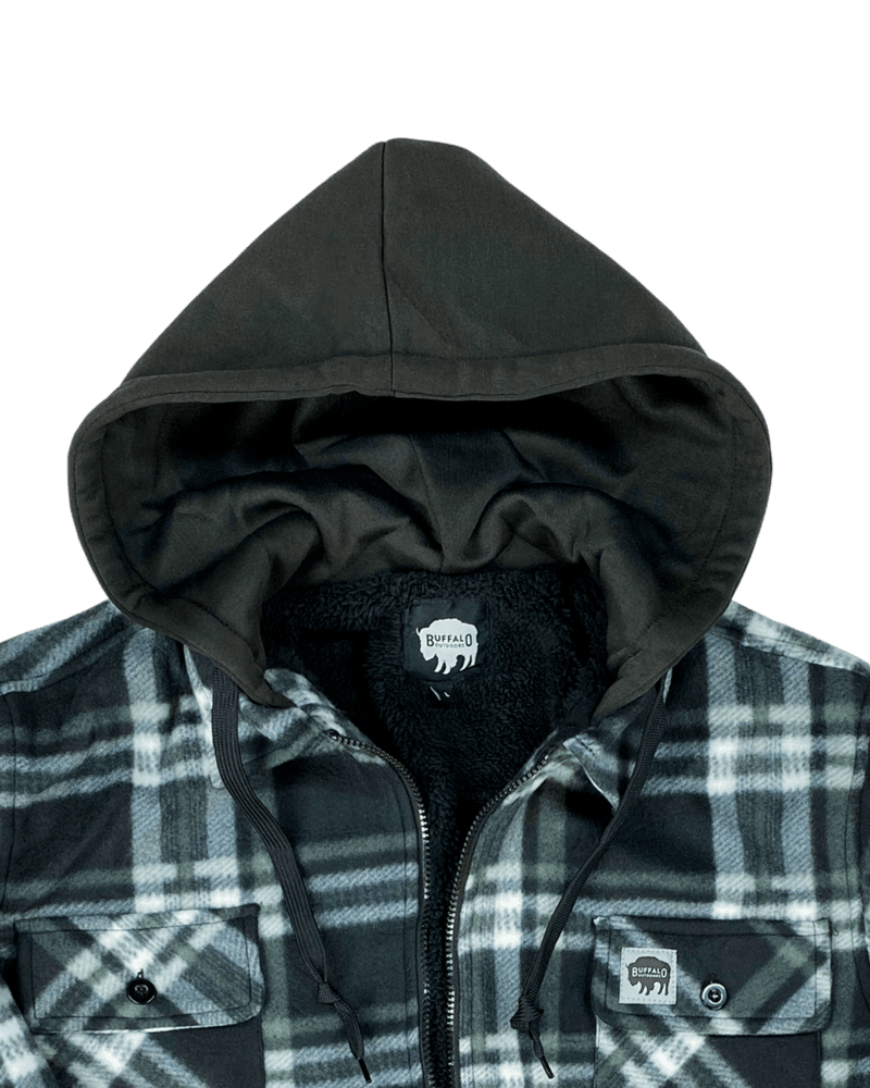 Sherpa Lined Hooded Fleece