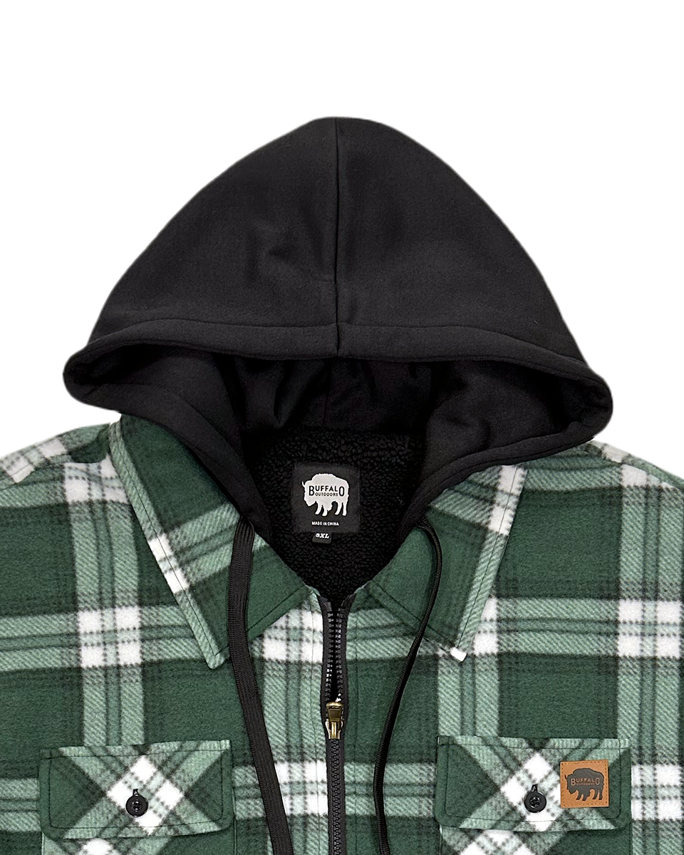 Sherpa Lined Hooded Fleece