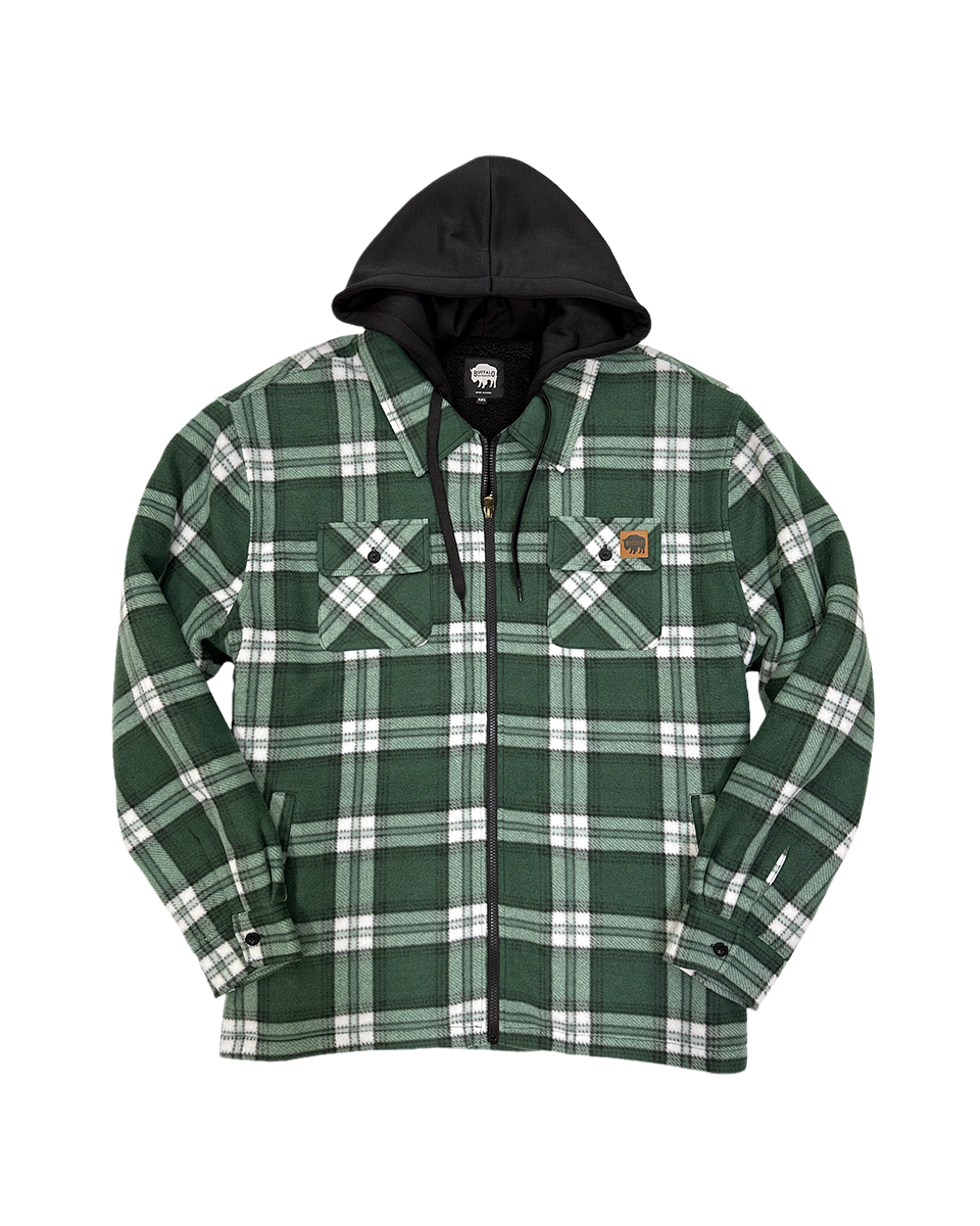 Sherpa Lined Hooded Fleece