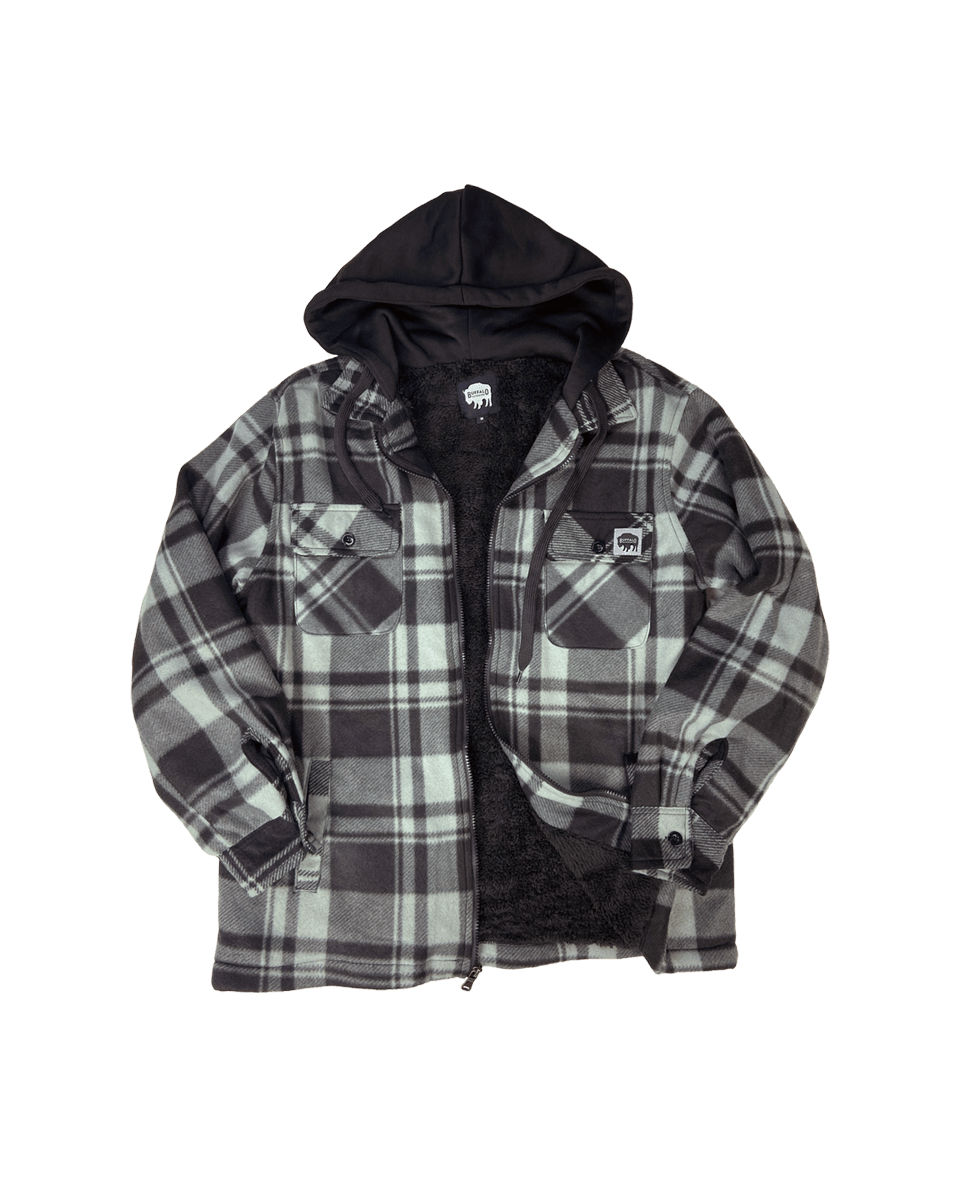 Sherpa Lined Hooded Fleece