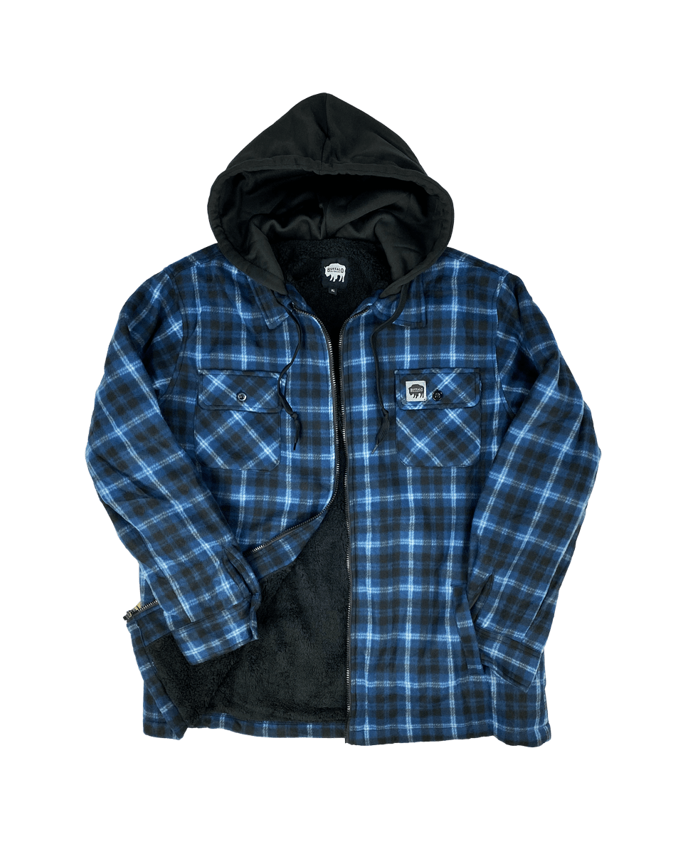 Sherpa Lined Hooded Fleece