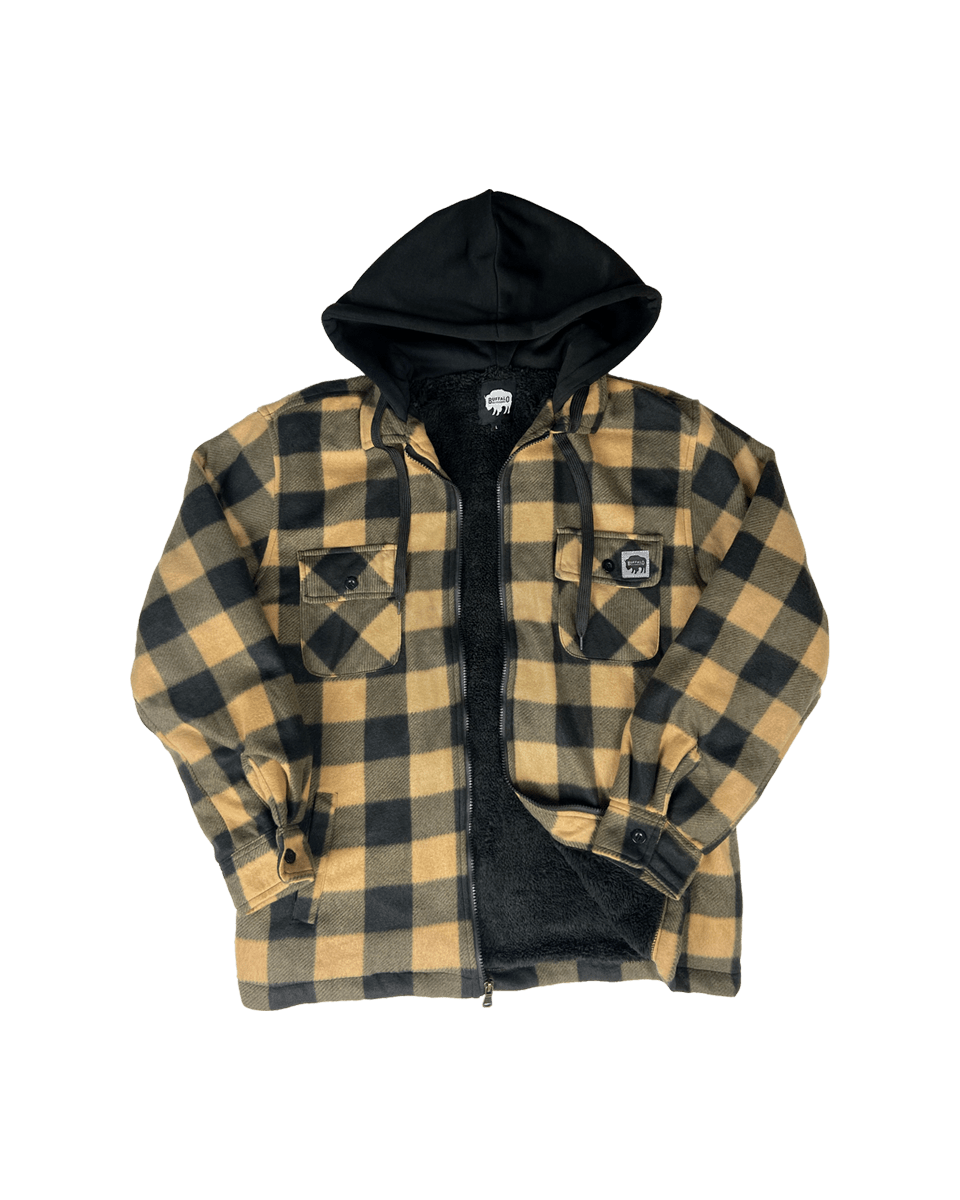Sherpa Lined Hooded Fleece