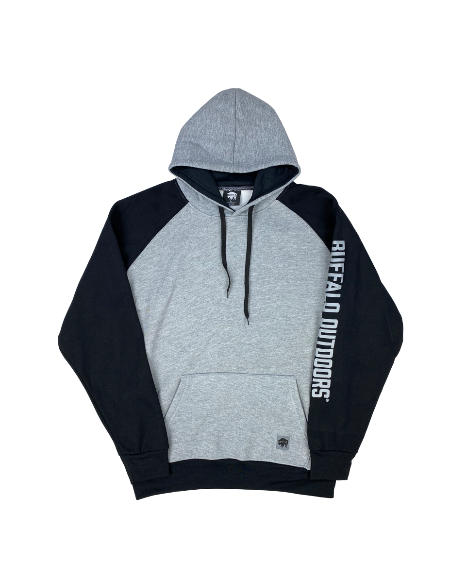 Raglan Hooded Sweatshirt with Sleeve Logo