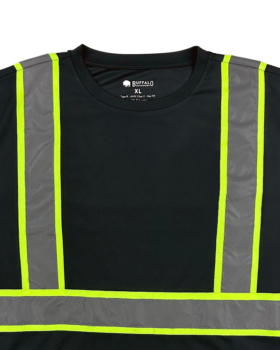 Buffalo Outdoors® | Black Short Sleeve Safety T-Shirt – Buffalo