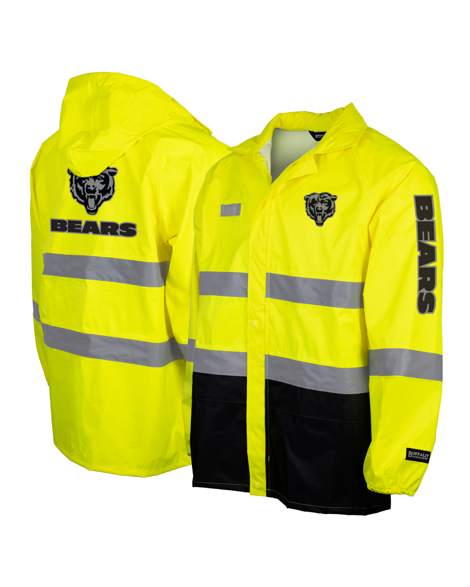 NFL Hi-Vis Safety Reflective Hooded Rainshell