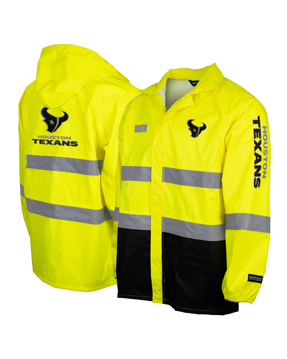 NFL Hi-Vis Safety Hooded Rainshell – Buffalo Outdoors Workwear