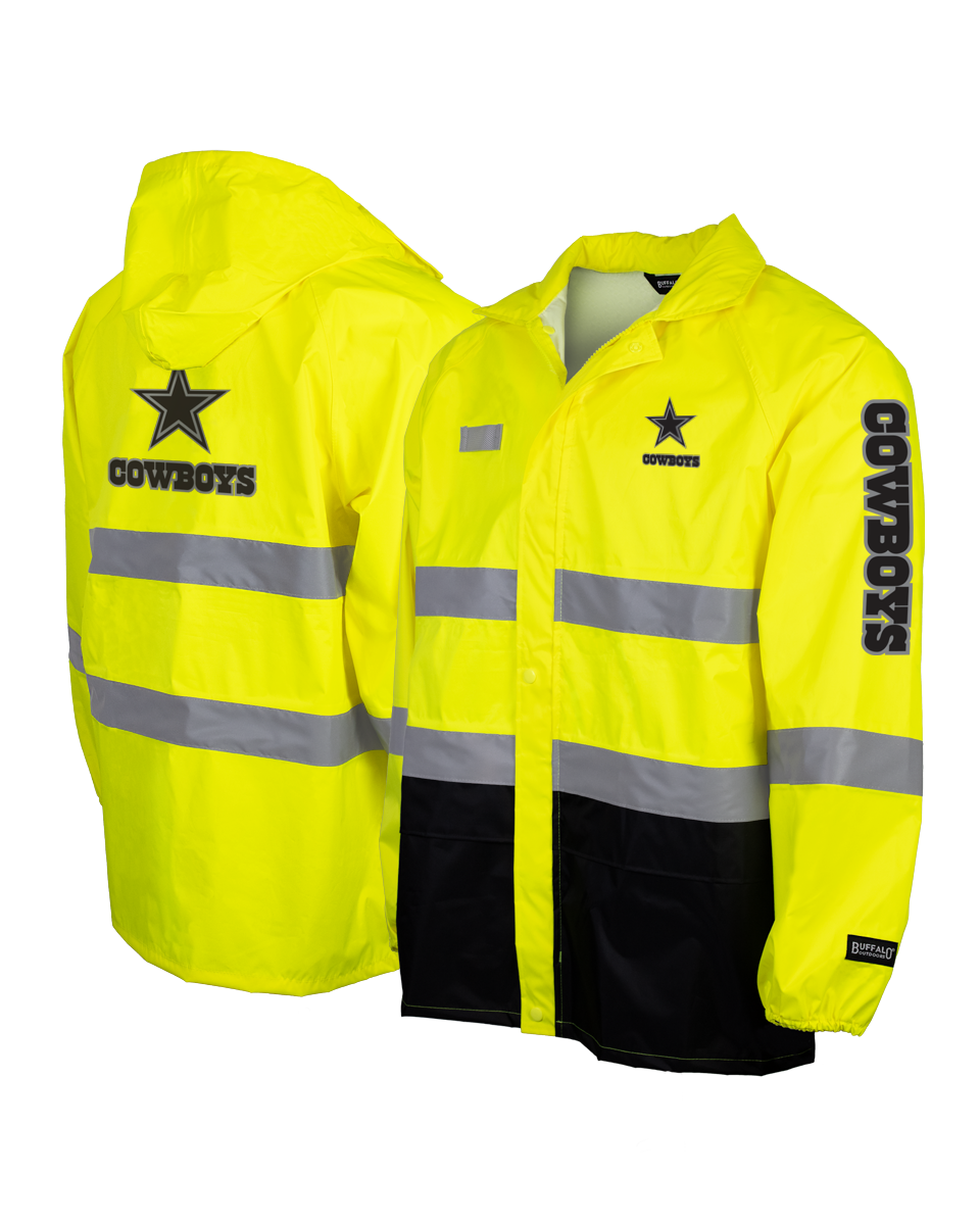 NFL Hi-Vis Safety Reflective Hooded Rainshell