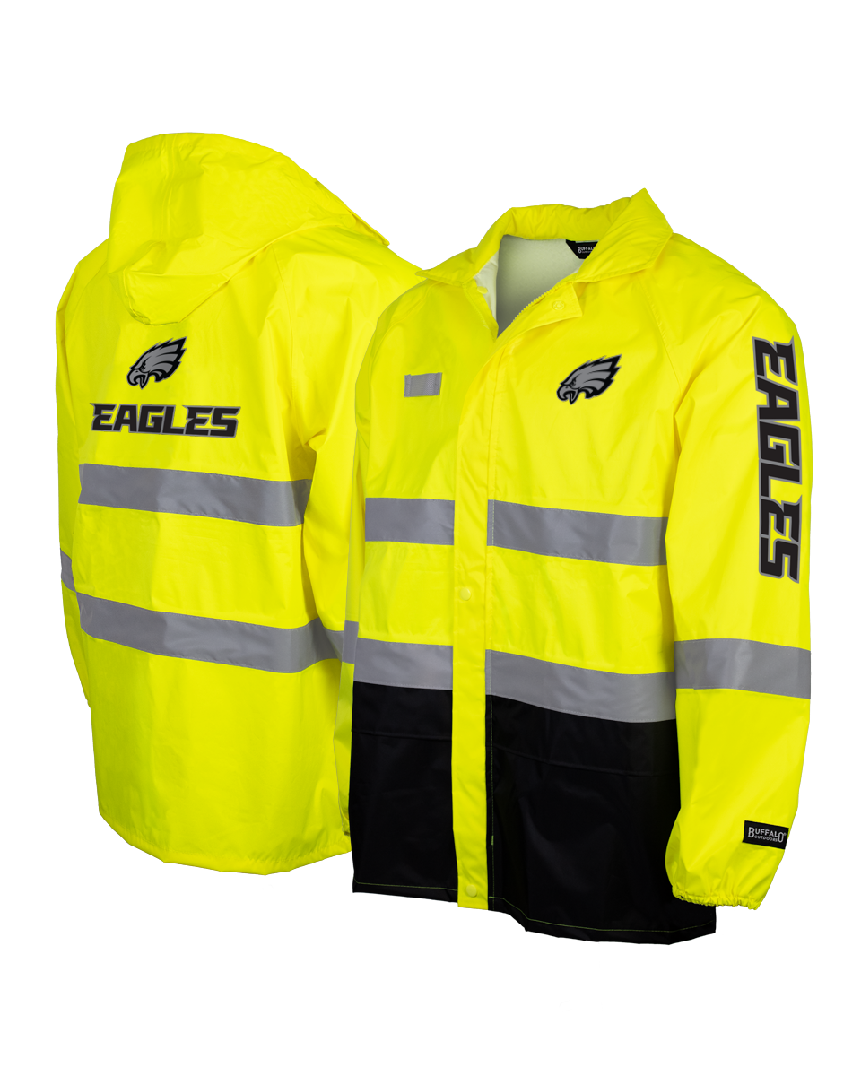 NFL Hi-Vis Safety Hooded Rainshell – Buffalo Outdoors Workwear