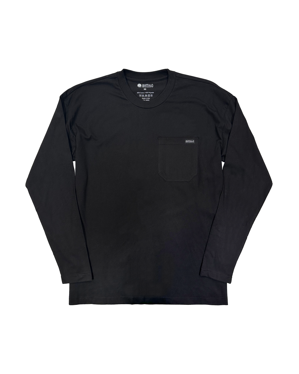 Men's Heavyweight Long Sleeve Pocket T-Shirt